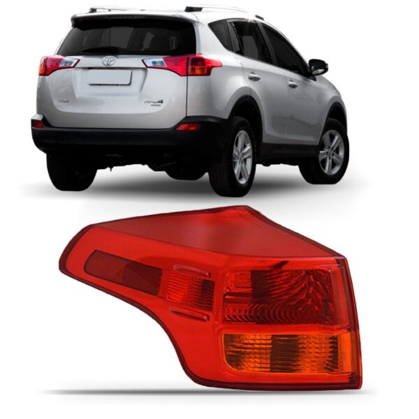 Lanterna Rav4 Ano 2013 2014 2015 2016 Traseira Esquerdo Vermelho