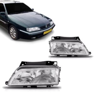 Farol Citroen Xantia 1998 1999 2000 Cromado 1ª Linha - Direito/passageiro
