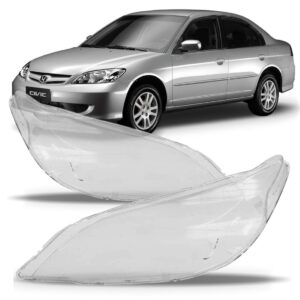 Lente Farol Honda Civic 2004 2005 2006 Lado Esquerdo