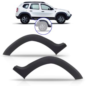 Alargador Paralama Traseiro Duster 2011 2012 2013 2014 Maior Preto