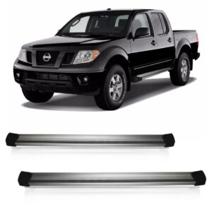 Estribo Frontier 2008 A 2016 Aluminio Plataforma Prateado