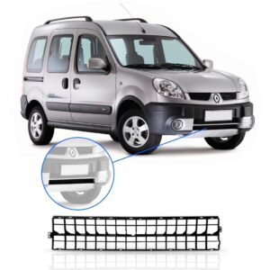 Grade Central Renault Kangoo 2008 2009 2010 Á 2012 1a Linha Preto
