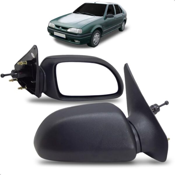Retrovisor R-19 1992 1993 1994 1995 Controle Manual Lado Direito