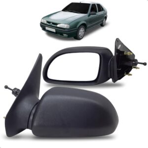Retrovisor R-19 1992 1993 1994 1995 Controle Manual Lado Esquerdo