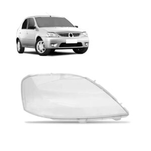 Lente Farol Logan 2007 2008 2009 Renault- Lado Direito