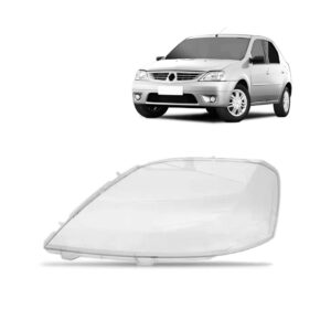 Lente Farol Logan 2007 2008 2009 Renault- Lado Esquerdo