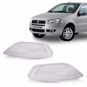 Lente Farol Palio G4 2008 2009 Siena 2010 2011 2012 Lado Esquerdo