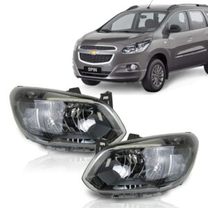 Farol Spin 12 13 2014 15 Cromomix Cinza Fumê Claro 1ª Linha Direito/passageiro