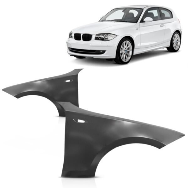 Paralama Bmw Serie 1 2004 2005 2006 2007 08 A 2011 Com Furo Lado Direito