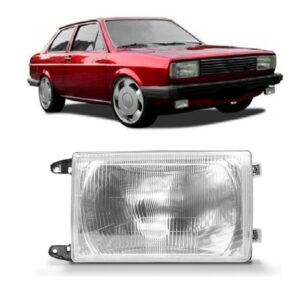 Farol Dianteiro Gol Voyage 1984 1985 1986 Cromado 1ª Linha - Direito/passageiro