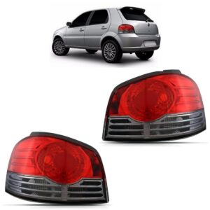 Lanterna Traseira Palio 2010 2011 Frisada Fume 1ª Linha Esquerdo Bicolor Fumê