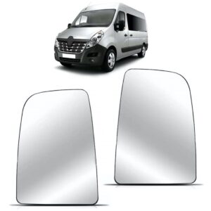 Lente Retrovisor Master 2013 A 2015 Com Base E Desembaçador Lado Direito