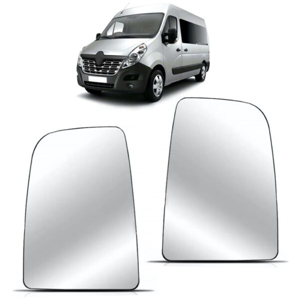 Lente Retrovisor Master 2013 A 2015 Com Base E Desembaçador Lado Direito