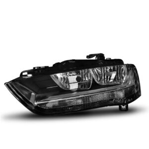Farol Audi A4 13 2014 2015 Foco Duplo Máscara Negra 1ª Linha - Esquerdo/motorista