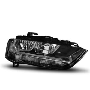 Farol Audi A4 13 2014 2015 Foco Duplo Máscara Negra 1ª Linha - Esquerdo/motorista