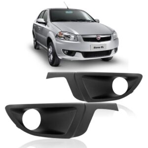 Tela Frontal Moldura Farol Milha Siena El 2013 2014 2015 Lado Esquerdo