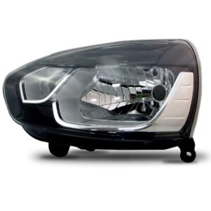 Farol Máscara Negra Clio 16 15 2014 13 Foco Simples 1ª Linha - Esquerdo/motorista
