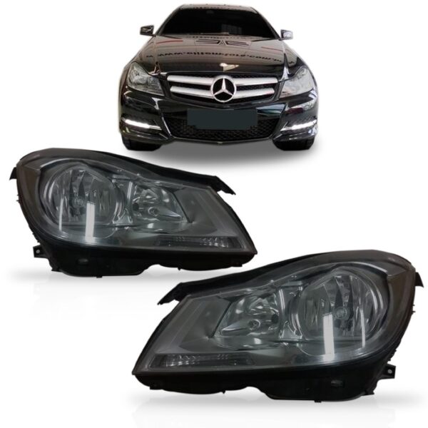 Farol Classe C180 C200 2012 13 14 2015 Negro 2 Portas Coupe Lado Direito