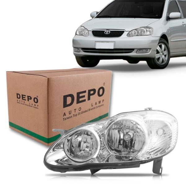 Farol Toyota Corolla 2005 2006 2007 2008 1ª Linha Esquerdo/motorista