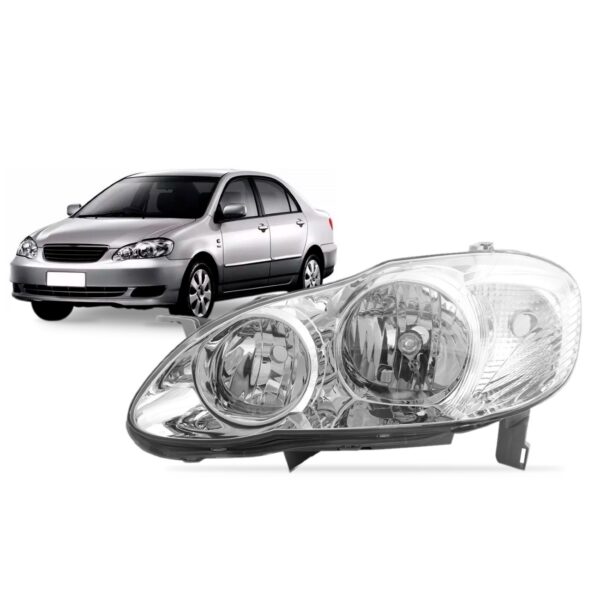 Farol Corolla 2005 2006 2007 2008 1ª Linha Esquerdo/motorista