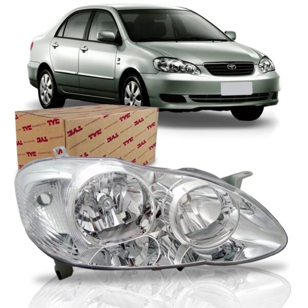 Farol Para Toyota Corolla 2002 2003 2004 1ª Linha Direito/passageiro