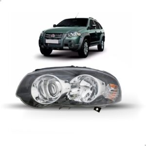 Farol Palio Strada 10 11 Locker Weekend Masc Negra 1ª Linha - Esquerdo/motorista