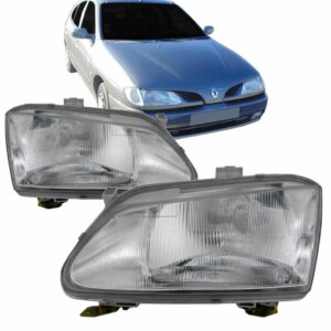 Farol Megane Scenic 96 1997 1998 1999 2000 Cromado 1ª Linha Esquerdo/motorista