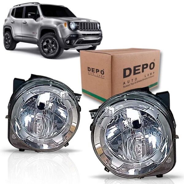 Farol Jeep Renegade 2015 2016 H4 1ª Linha Direito/passageiro