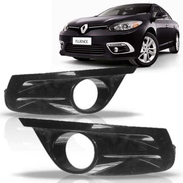 Moldura Milha Fluence 2014 2015 2016 Com Furo Milha Lado Esquerdo