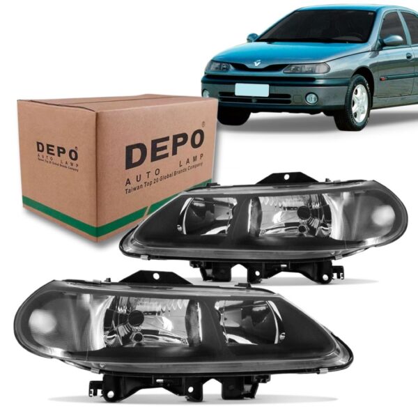 Farol Renault Laguna 1999 2000 2001 2003 1ª Linha Direito/passageiro