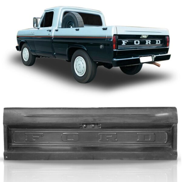 Tampa F100 F1000 1972 1989 1990 1991 1992 Traseira Caçamba Preto