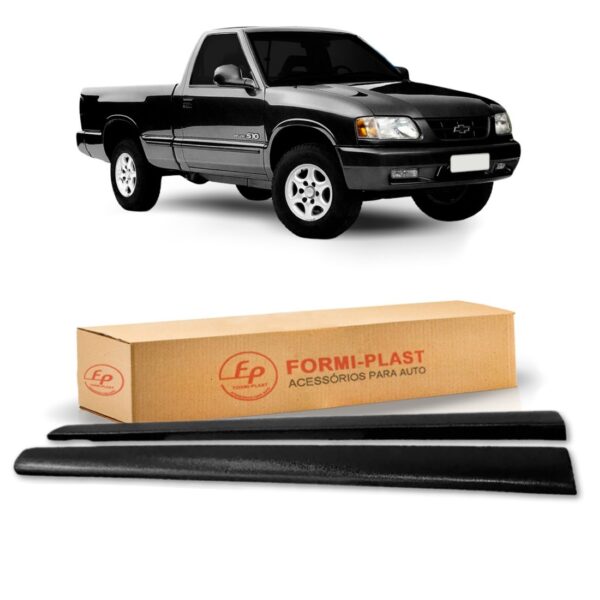 Protetor Borda Lateral S10 1995 A 2011 Cabine Simples Direito + Esquerdo