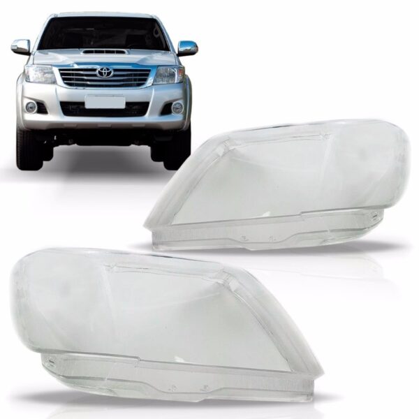 Lente Farol Hilux 2012 2013 2014 2015 Toyota- Lado Esquerdo