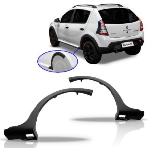 Alargador Vão Roda Traseiro Sandero Stepway 2012 2013 2014 Lado Direito
