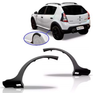 Alargador Vão Roda Traseiro Sandero Stepway 2012 2013 2014 Lado Esquerdo