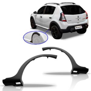 Alargador Vão Roda Traseiro Sandero Stepway 2012 2013 2014 Lado Esquerdo