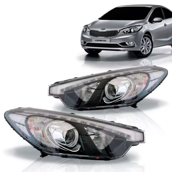 Farol Kia Cerato 2014 2015 2016 Com Led 1ª Linha Esquerdo/motorista