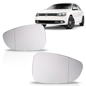 Lente Retrovisor Jetta 2011 12 13 14 15 2016 Com Base Lado Esquerdo