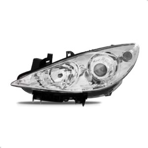 Farol Peugeot 307 Ano 2007 08 09 10 11 Com Auxiliar 1ª Linha Esquerdo/motorista