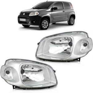 Farol Uno Way Vivace 2011 12 2013 2014 2015 Cromado 1ª Linha - Esquerdo/motorista