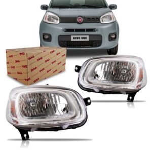 Farol Uno 2015 2016 2017 2018 Cromado 1ª Linha Direito/passageiro