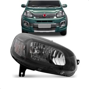 Farol Uno 15 16 17 18 19 A 2024 Mascara Negra Fume 1ª Linha - Direito/passageiro