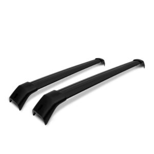 Travessa Rack Teto Jeep Compass 2016 17 2018 Preto Aluminio Preto