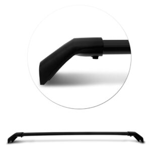 Travessa Rack Teto Jeep Compass 2016 17 2018 Preto Aluminio Preto