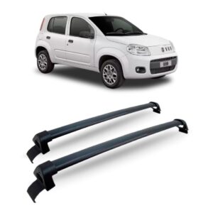 Bagageiro Teto Uno Vivace Actrative 2011 A 2018 Preto Preto