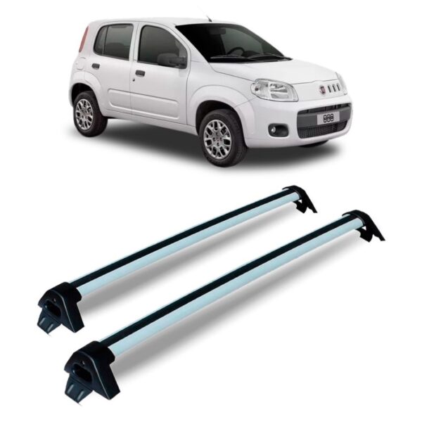 Rack Teto Uno Vivace 4 Portas 2011 12 13 14 15 16 17 Prata Prata