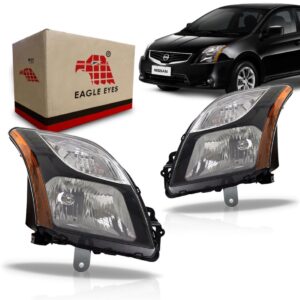 Farol Sentra 2010 2011 2012 2013 Mascara Negra Fume Nissan Esquerdo