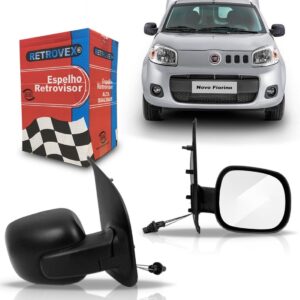 Retrovisor Fiorino 2015 2016 2017 Controle  Manual Lado Direito