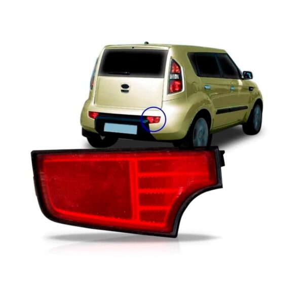 Lanterna Traseira P/ Kia 09 10 11 Soul Refletor Parachoque Lado Esquerdo