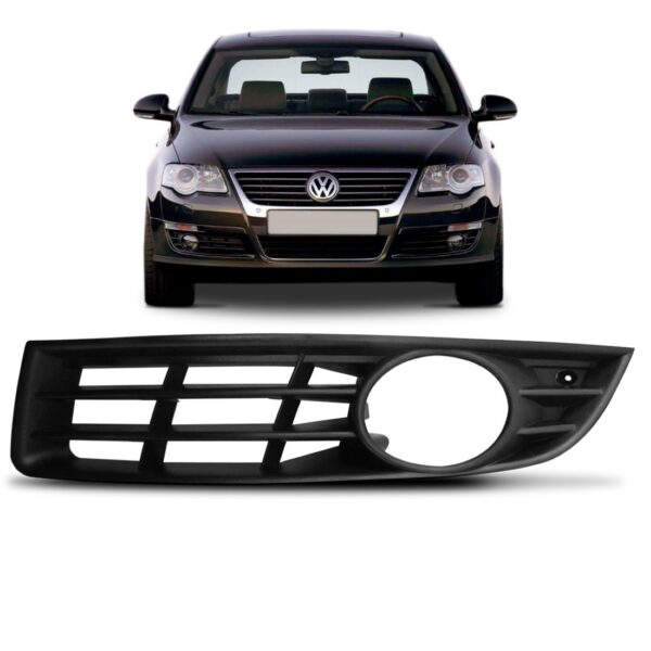 Tela Frontal Moldura Milha Passat 2005 06 07 2008 2009 2010 Lado Esquerdo